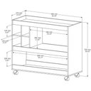 Ver imagem 4 de Aparador Adega Bar com Suporte para Taças 4050 Preto/nature