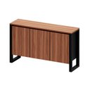 Ver mais imagens de Armário Balcão para Escritório com 3 Portas 136cm Corporate Marrom