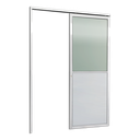 Ver imagem 1 de Porta de Correr Suspensa Meia Lambril Meia Vidro Esq L.25 Branca 210x80 Brimak