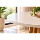 Ver mais imagens de Mesa Cozinha Pitanga Madeira c/Vidro 109cm Madeira/Offw Cimol