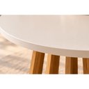 Ver imagem 6 de Mesa Cozinha Pitanga Madeira c/Vidro 109cm Madeira/Offw Cimol