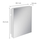 Ver imagem 2 de Armario Plastico Versatil Sobrepor Embutir 35x30x10 Astra