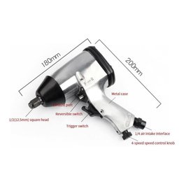 Chave de Impacto Pneumatica Parafusadeira Industrial Profissional com Acessorios Soquete e Maleta - 3