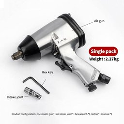 Chave de Impacto Pneumatica Parafusadeira Industrial Profissional com Acessorios Soquete e Maleta - 4