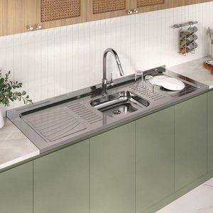 Pia de Inox 1,80 X 0,53 Escorredor