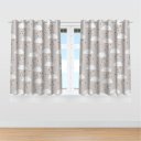 Ver imagem 2 de Cortina Infantil Boho Nuvens Tecido Premium 2,60x1,50m