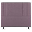 Ver imagem 5 de Kit Cabeceira e Baú Cama Box Casal Grace 140cm Suede Rosé - Desk Design