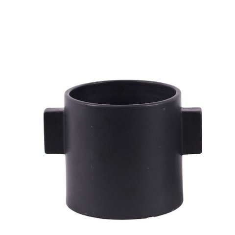 Oreilles Magnato - Cachepot em Cerâmica Preto