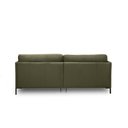 Ver imagem 7 de Sofá Decorativo Karine 3 Lugares Sala de Estar 230cm com Chaise Pés em Aço Couro Fendi G88 - Gran Be
