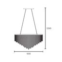 Ver imagem 3 de Lustre Pendente Taschibra Magda Led Bivolt Dourado 2700k Luz Amarela 15051099