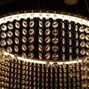 Ver imagem 2 de Lustre Pendente Taschibra Magda Led Bivolt Dourado 2700k Luz Amarela 15051099