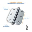 Ver imagem 7 de Kit Porta de Madeira 210x80cm Lisa Laqueada Moldufama Abertura Direita