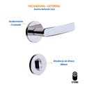 Ver mais imagens de Kit Porta de Madeira 210x80cm Lisa Laqueada Moldufama Abertura Direita