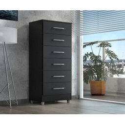 Comoda Elena 6 Gavetas Onix - 2