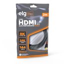 Ver imagem 3 de Cabo HDMI 2.1 Elg HD8K20 2 Metros 8k 48 Gbps 3D Ready
