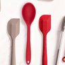 Colher de Silicone Arroz 27,5cm Utensílios de Cozinha Talheres Linha Flex Brinox Vermelho - 3