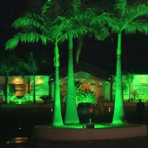 Refletor Led Slim 50w Luz Verde