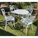 Ver imagem 3 de Kit Havana Móveis Piscina Mesa 4 Cadeiras Área Externa 2 Espreguiçadeiras Aluminio e Ombrelone
