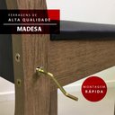 Ver imagem 4 de Conjunto Sala de Jantar Madesa Magda Mesa Tampo de Vidro com 4 Cadeiras Rustic/Bege Marrom Cor:Rusti