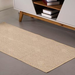 Tapete Passadeira Sisal 3,00m X 66cm Base Antiderrapante para Corredor Cozinha Quarto Sala Clean - 3