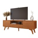 Ver imagem 1 de Rack para Tv 75'' Ares 1,80m Pés em Madeira Maciça 100% em Mdf:naturalle