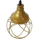 Ver imagem 5 de Pendente Aramado Esfera Balonê Dourado + Lâmpada Lustre Luminária Teto Regulável Sala Cozinha Agp Il