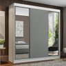 Guarda-roupa Casal Madesa Reno 3 Portas de Correr com Espelhos - 2