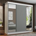 Ver imagem 1 de Guarda-roupa Casal Madesa Reno 3 Portas de Correr com Espelhos