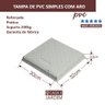 Tampa Pvc Esgoto Caixa de Gordura 30x30cm Branca Simple - 3