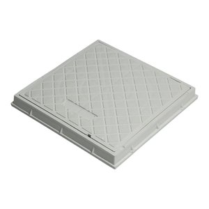 Tampa Pvc Esgoto Caixa de Gordura 30x30cm Branca Simple