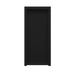 Kit Porta de Madeira 210x80cm Lisa Laqueada Esquerda Moldufama  - 3
