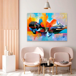 Quadro Abstrato Mulher -- BR ARTES - 4