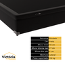 Cama Box Baú Solteiro Preta e Colchão Classic Superlastic Anjos - 4