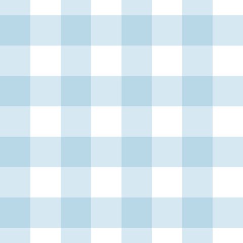 Papel de Parede Doce Estilo Xadrez Azul 81994