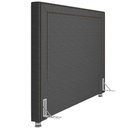 Ver imagem 3 de Cabeceira Cama Box Queen 160 Cm P05 Berlim Linho Cinza Escuro - Lyam Decor