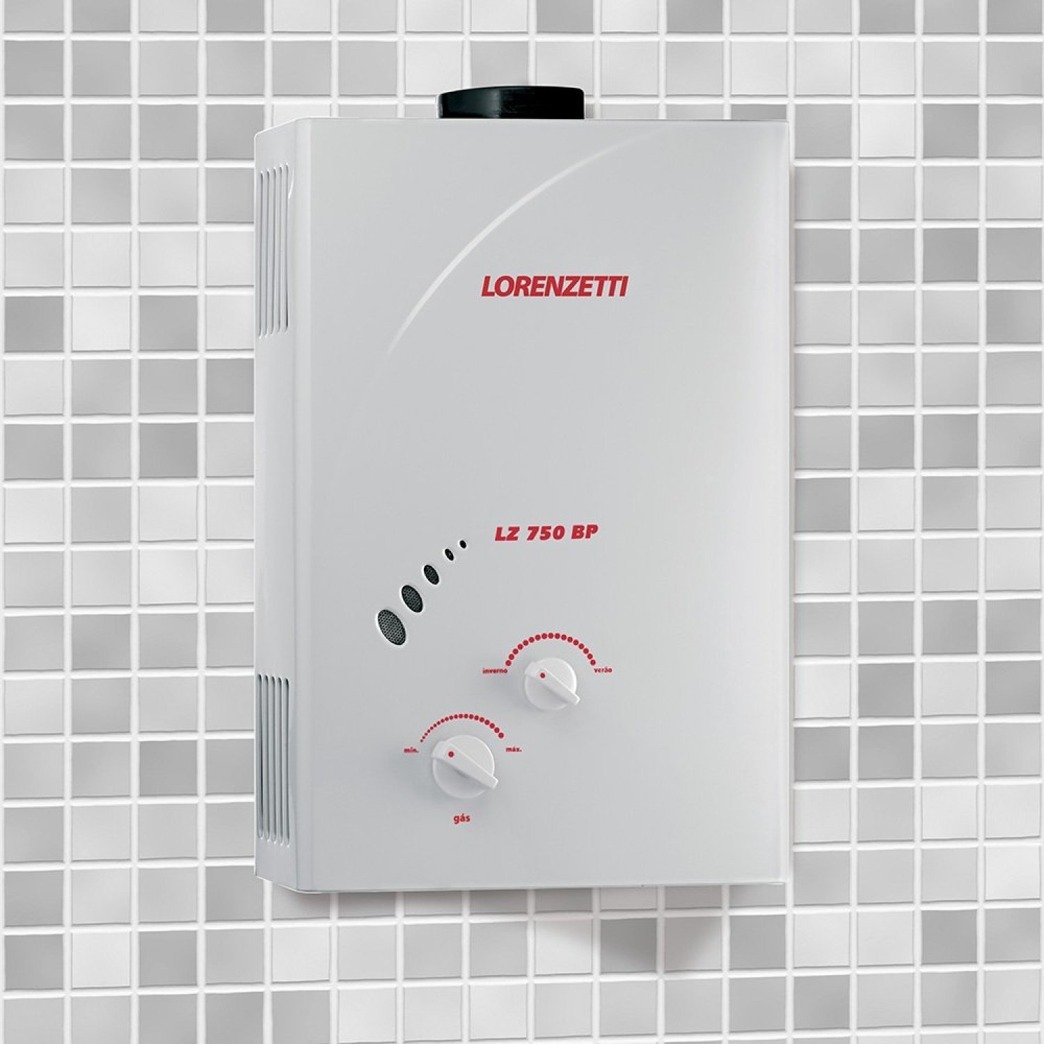 Aquecedor a Gás Lorenzetti LZ 750BP 7 Litros GLP – Exaustão Natural ...