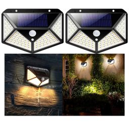 Arandela Luminária com 100 Leds Solar a Prova D'água - 2