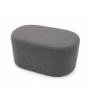 Ver imagem 2 de Kit Sofá + Puf Star 190 cm Orgânico 2 Lugares Sala Recepção:Cinza Escuro