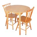 Ver imagem 1 de Jogo de Jantar Colonial Brisa Mesa 80x80cm Mel/sinamão + 02 Cadeiras Mel - Rustico Linda