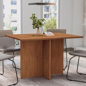 Mesa de Jantar sem Vidro Ohara Off Whtie Cedro 4 Lugares