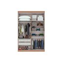 Ver imagem 2 de Guarda Roupa Casal 4 Portas (2 C- Espelho) e 2 Gavetas Alonzo Amendoa - Lopas