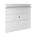 Ver imagem 3 de Rack + Painel Pr 1.40m Estilo Retrô para Tv até 55'' Cor Branco / Cinamomo