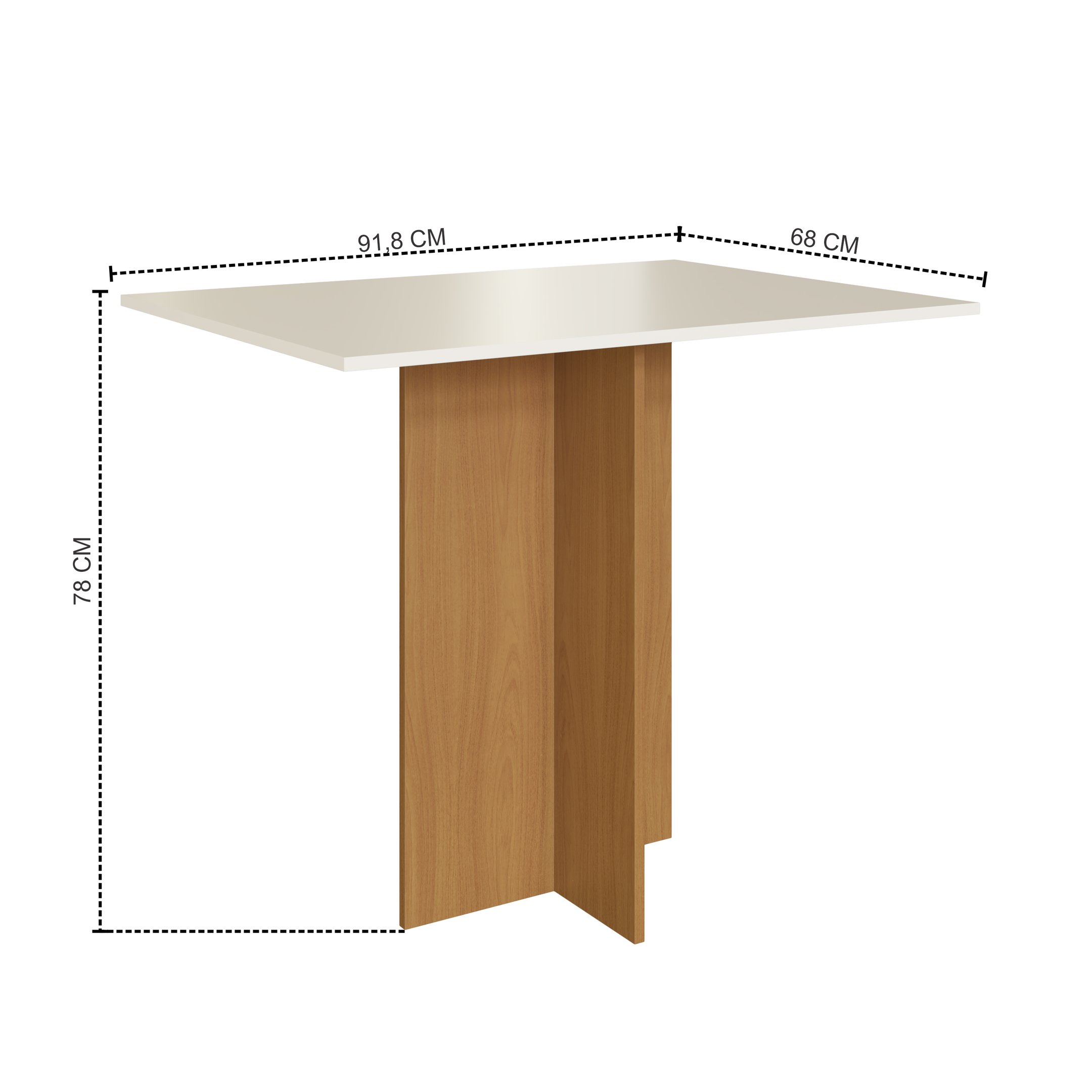 Conjunto de Mesa Indekes Freijo Off White - 4