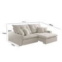 Ver imagem 3 de Sofá Retrátil e Reclinável Império 230 Cm Braço 25 Cm Meu Sofá Online