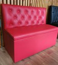 Ver imagem 3 de Poltrona Sofa Booth Capitone Costurado Vermelha