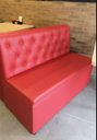 Ver imagem 2 de Poltrona Sofa Booth Capitone Costurado Vermelha
