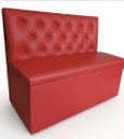 Ver imagem 1 de Poltrona Sofa Booth Capitone Costurado Vermelha