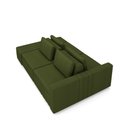 Ver imagem 4 de Sofá Ilha com Encosto e Almofadas Móveis Olimpo 265cm Modulado Linho Verde G45 - Gran Belo