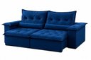 Ver imagem 4 de Sofá Ventura Retrátil e Reclinável 200cm - Azul
