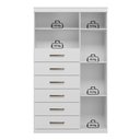 Ver imagem 7 de Multi-Cômoda 1 Porta 6 Gavetas Marabá